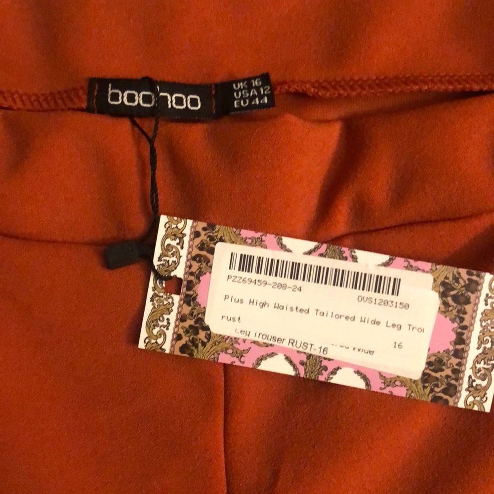 Boohoo Trousers Color Rust - Picture 2 of 2